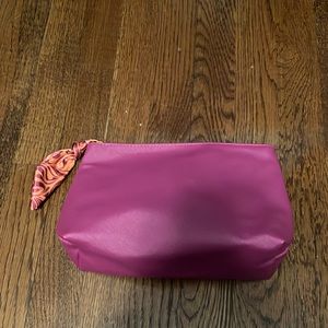 Ulta Pink scarf Large Cosmetics Bag- NWT